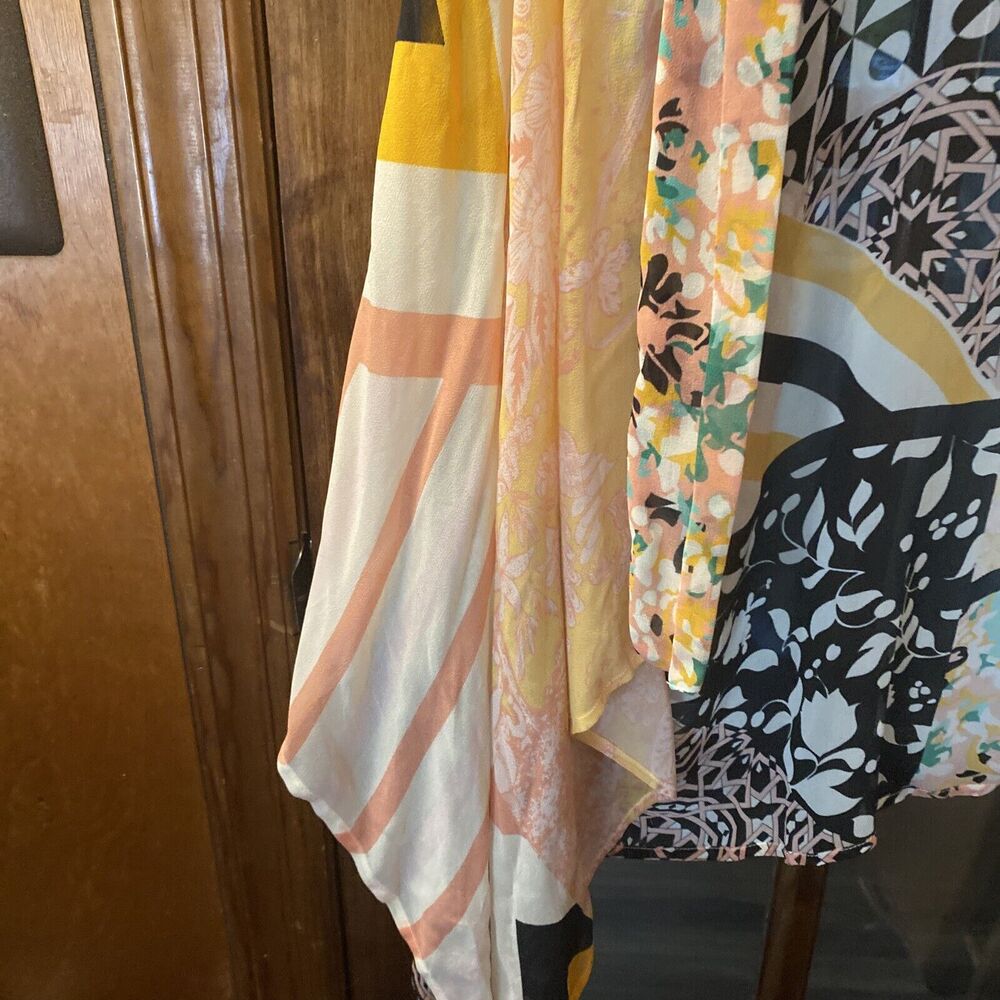 Anthropologie Sheer Floral Patterned Kimono Coverup Beach Robe Women’s One Size - Picture 7 of 10